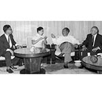 1965年7月，毛澤東會見回歸祖國的前國民黨政府代總統李宗仁和夫人郭德潔