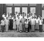 1959年9月，毛澤東參加李敏、孔令華的婚禮