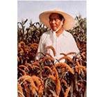 1958年，毛澤東在河南農村視察